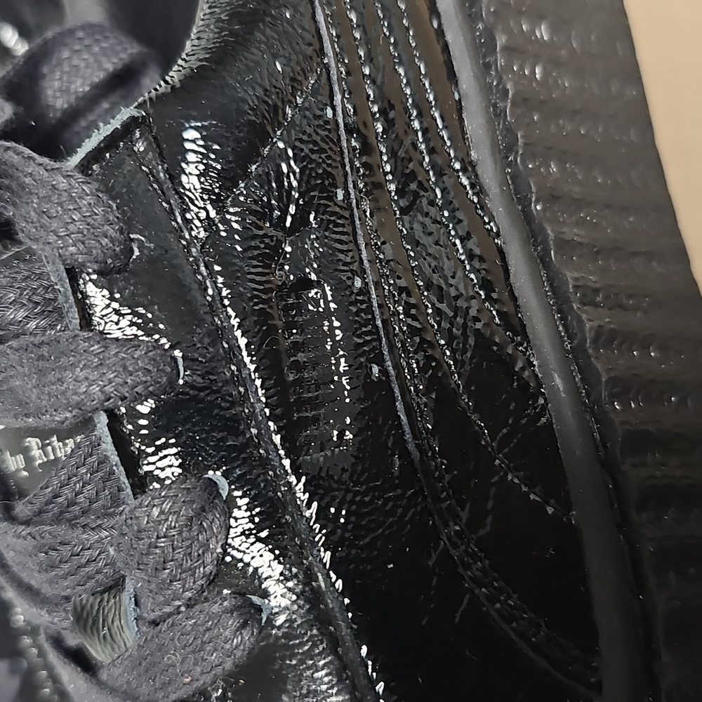 Women's Black Platform Sneakers - Picture 3 of 16